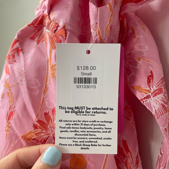 BUDDY LOVE Floral Pink Ruffle Dress - S - NWT - Picture 5 of 7